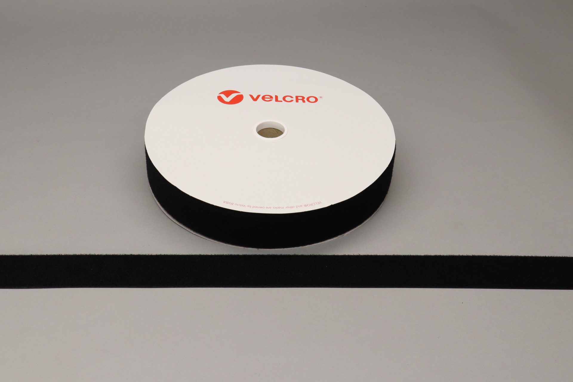 50mm Self Adhesive VELCRO® Brand Black Loop 25m Roll - RT6