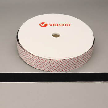 VELCRO® 50mm Wide Hook & Loop - Self Adhesive - Black (KBT-N2021