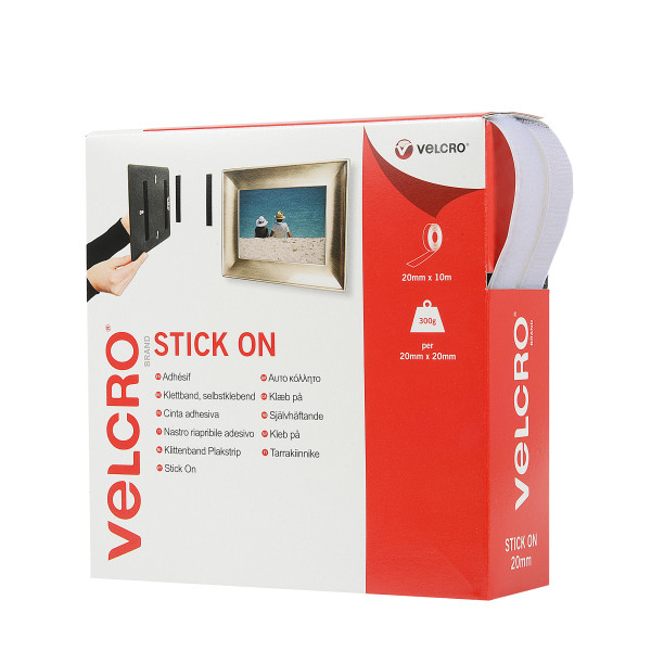 VELCRO® Brand 10mm Self Adhesive Hook and Loop Tape Sticky Back Strips